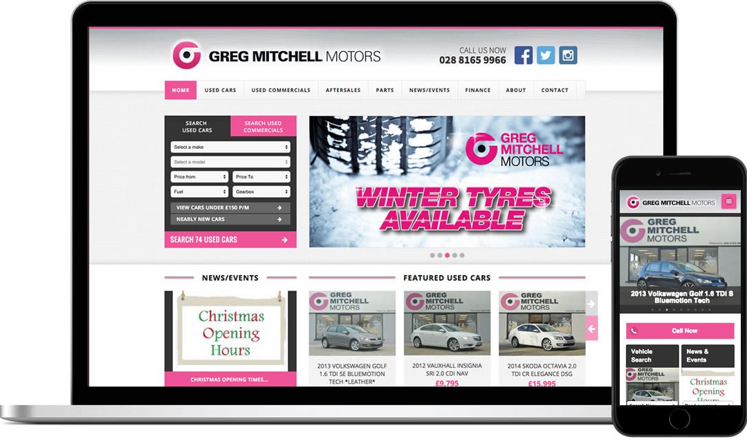 Website Launch for Greg Mitchell Motors